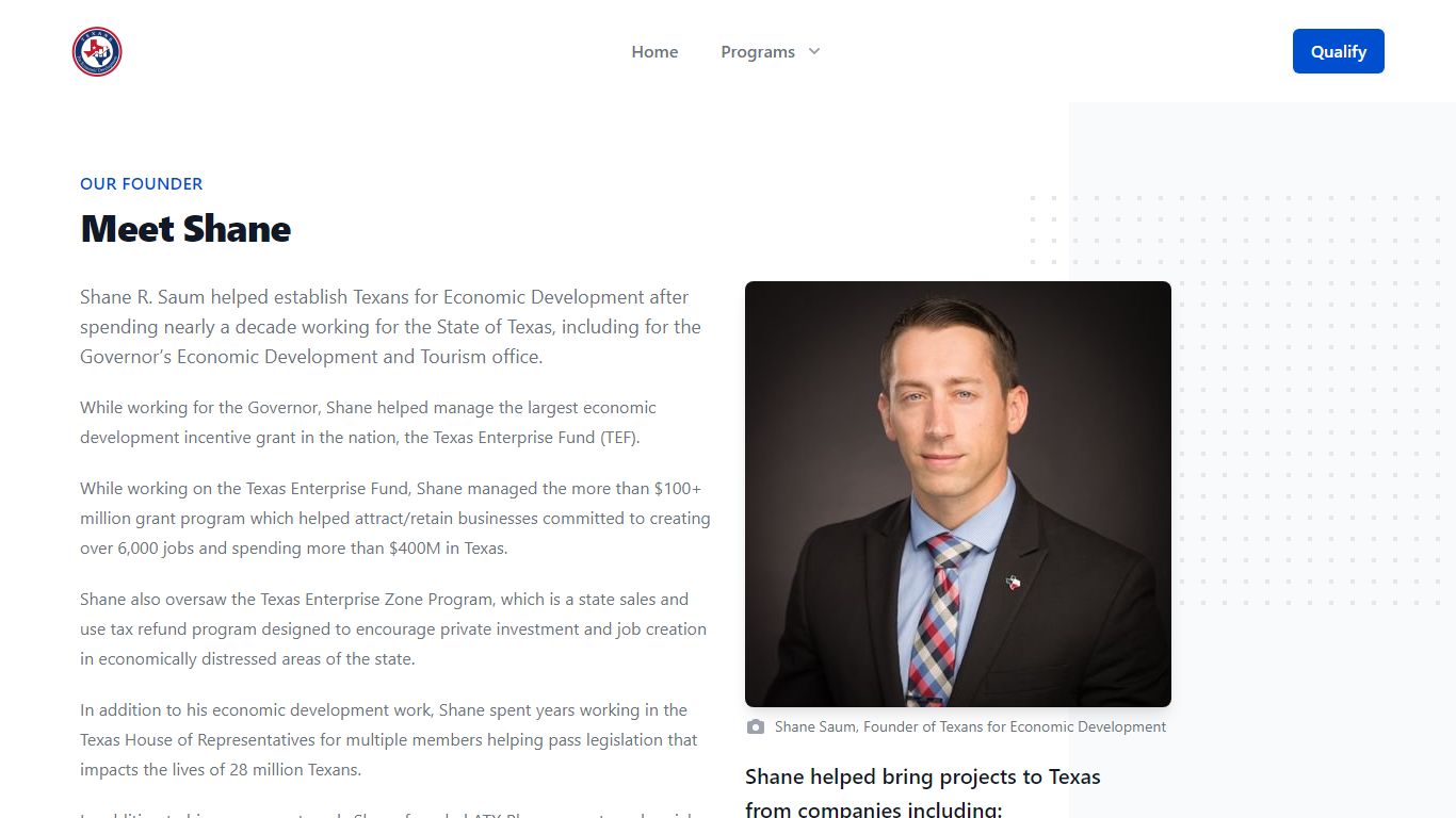 About | Texans for Economic Development